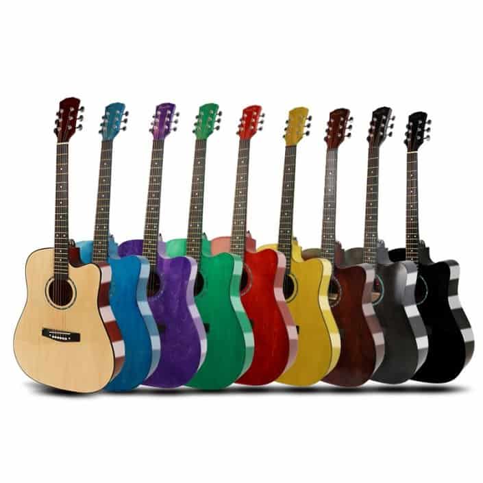 Guitarra acústica brillante