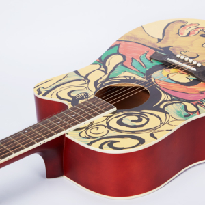 Pintura de guitarra acústica de África