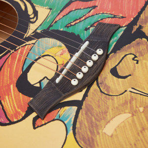 Guitarra acústica africana personalizada