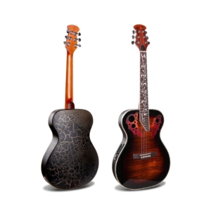 Guitarra fibra de vidrio roja