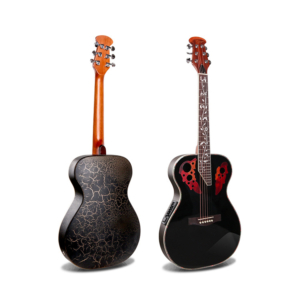 Guitarra fibra de vidrio negra