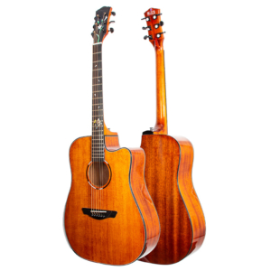 guitarra de madera maciza