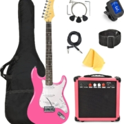 Kit de guitarra eléctrica rosa de 39 pulgadas. Kit de guitarra eléctrica rosa de 39 pulgadas.