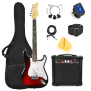 Kit de guitarra eléctrica sunburst de 39 pulgadas Kit de guitarra eléctrica sunburst de 39 pulgadas 39 pulgadas sunburst 01