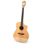Guitarra acústica de madera de zebrano Cutway