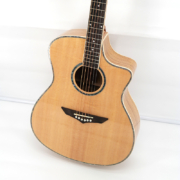 guitarra acústica de madera de cebra