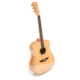 Guitarra acústica de madera de zebrano
