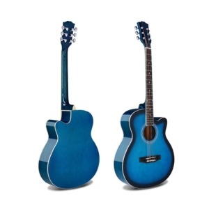 Guitarras acústicas azules personalizadas Guitarras acústicas azules personalizadas